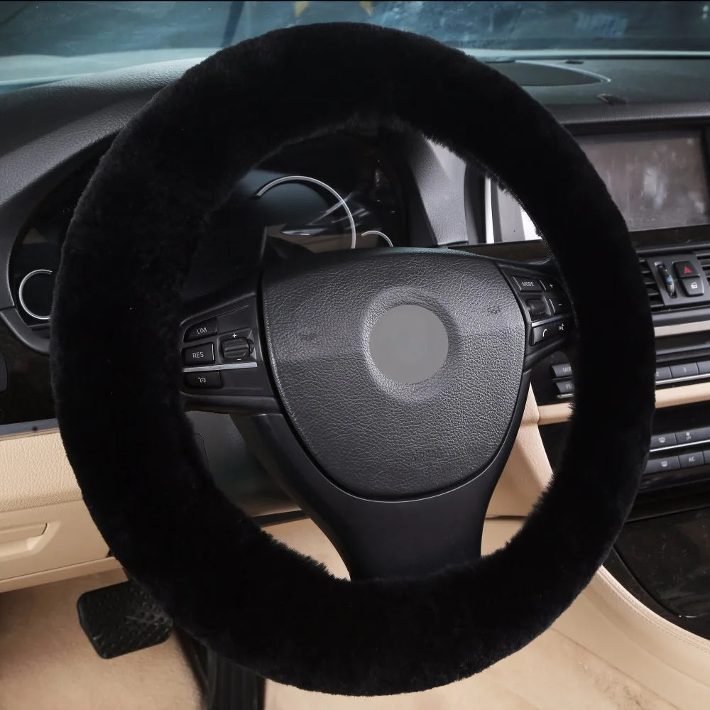 ONEMAXES Universal Winter Car Steering Wheel Cover