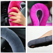 ONEMAXES Universal Winter Car Steering Wheel Cover