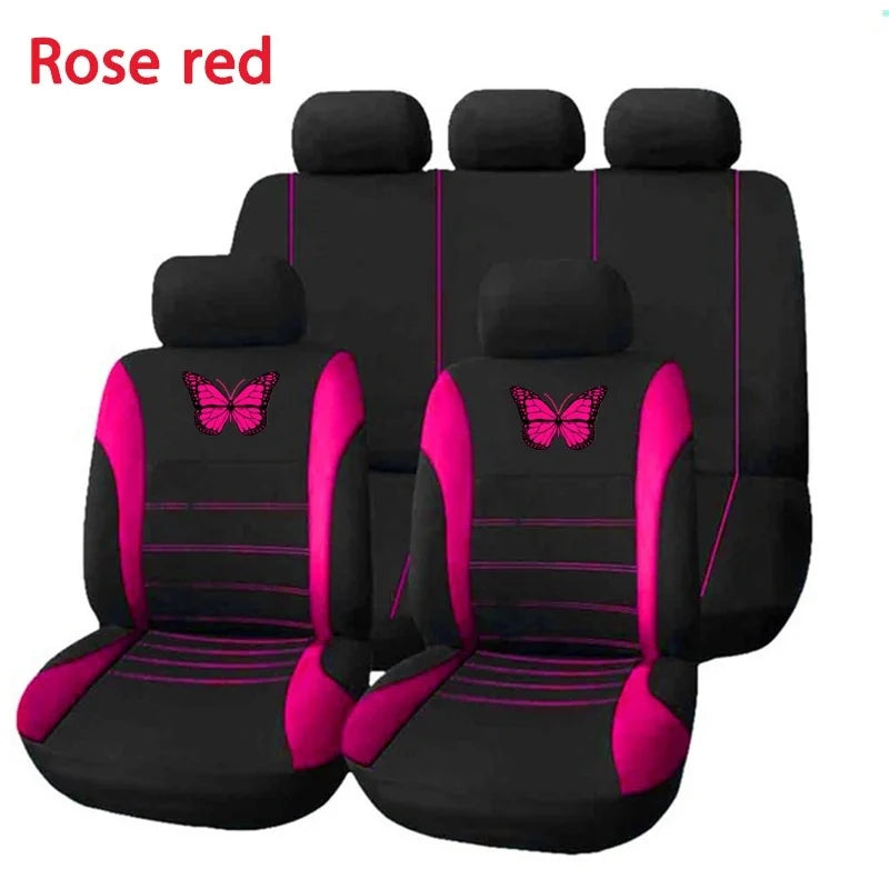 Butterfly Car Seat Covers Universal Car Seat Cover Car Seat Protection Covers Women Car Interior Accessories (9 Colors)