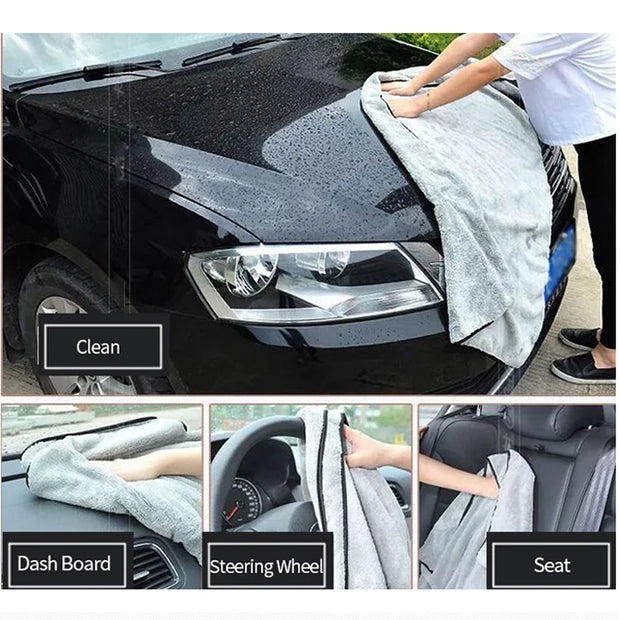 ONEMAXES Microfiber Car Towel Super Absorbency Car Cleaning