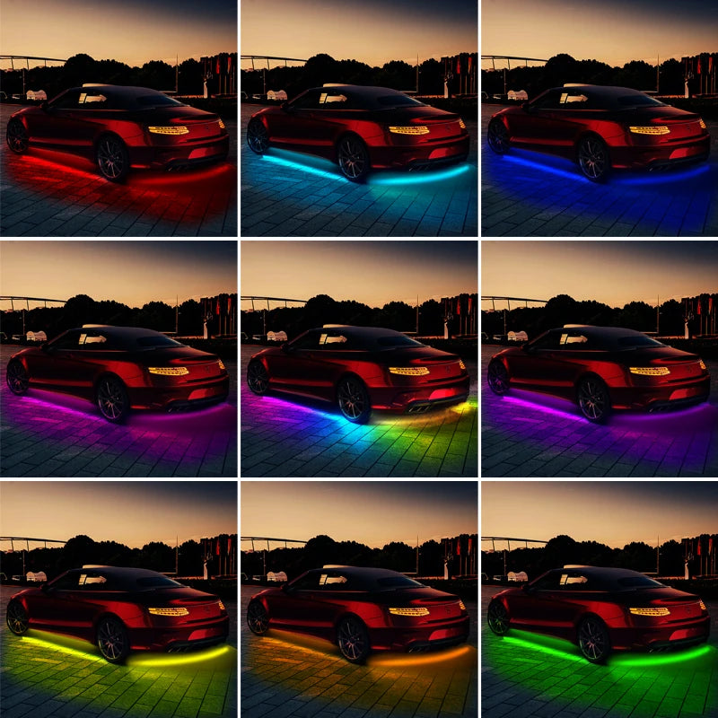 ONEMAXES Strip Light LED Underbody APP Remote Sound Control RGB Neon Light