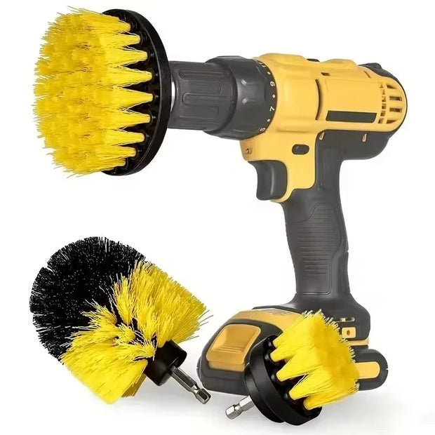 ONEMAXES Bohrerbürsten-Aufsatzset Power Scrubber Brush 3-tlg./Set