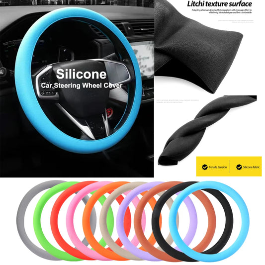 ONEMAXES Silicone Car Steering Wheel Cover