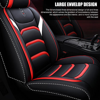 ONEMAXES Universal Car Seat Covers Luxury Leather Seat Covers