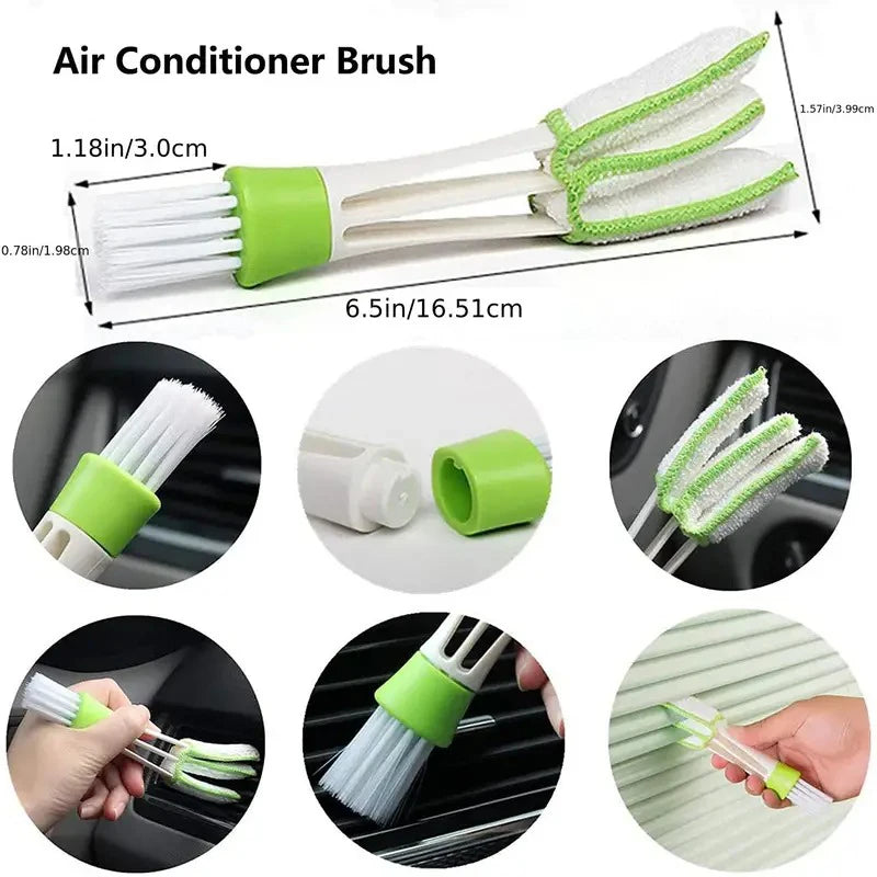 ONEMAXES 14PCS Car Interior Cleaning Details Brush Set Polished Car