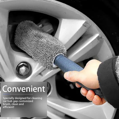 ONEMAXES Microfiber Car Wheel Tire Rim Brush Auto Wheel Cleaning 1pcs