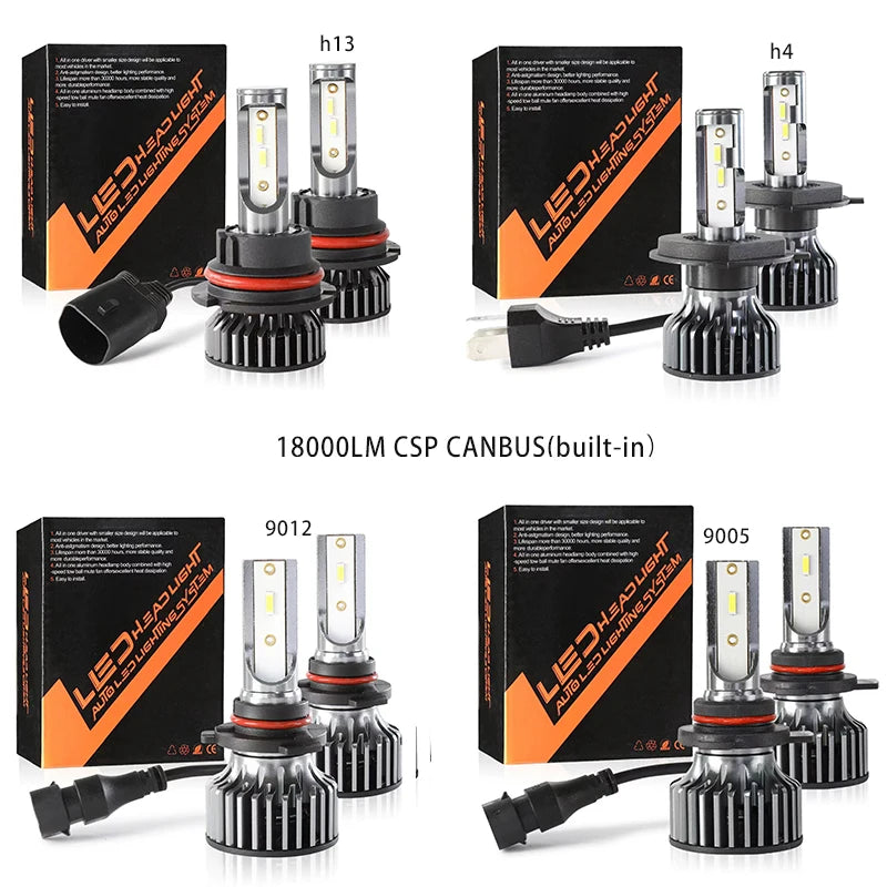 ONEMAXES Heyword 26000lm 160W 1860 CSP chip 3000k/4300k/6000k/8000k Car LED Headlight   h4 h7 h1 LED headlights