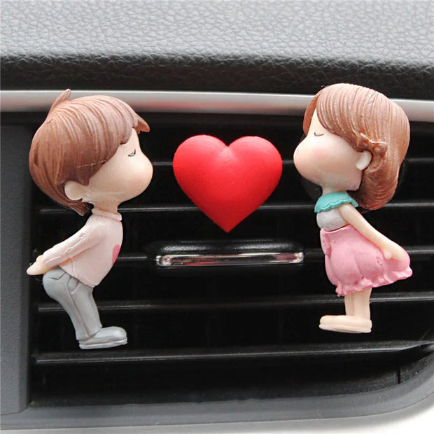 ONEMAXES Car Perfume Air Vent Clip Cute Auto Gift Car Decoration Boy Girl Couple