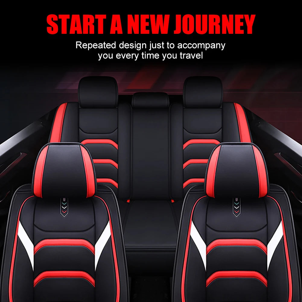 ONEMAXES Universal Car Seat Covers Luxury Leather Seat Covers