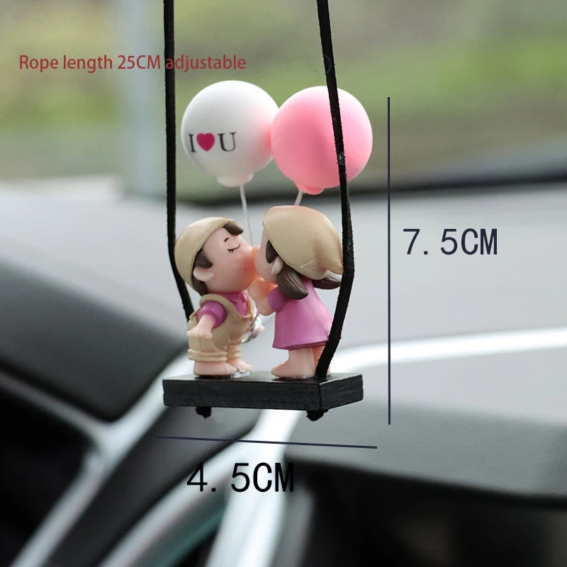 ONEMAXES Kiss Boys and Girls Balloon Car Ornaments