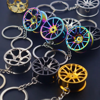 ONEMAXES Metal Keychain Car Wheel Key Chain Auto (Copy)