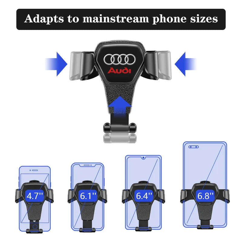 ONEMAXES Car Phone Holder Gravity Sensing Auto Grip Universal Bracket For Audi