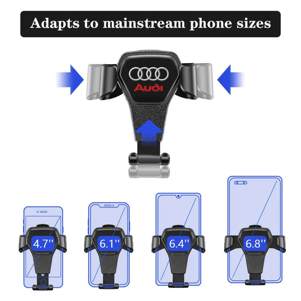 ONEMAXES Auto Telefon Halter Schwerkraft Sensing Auto Grip Universal Halterung Für Audi