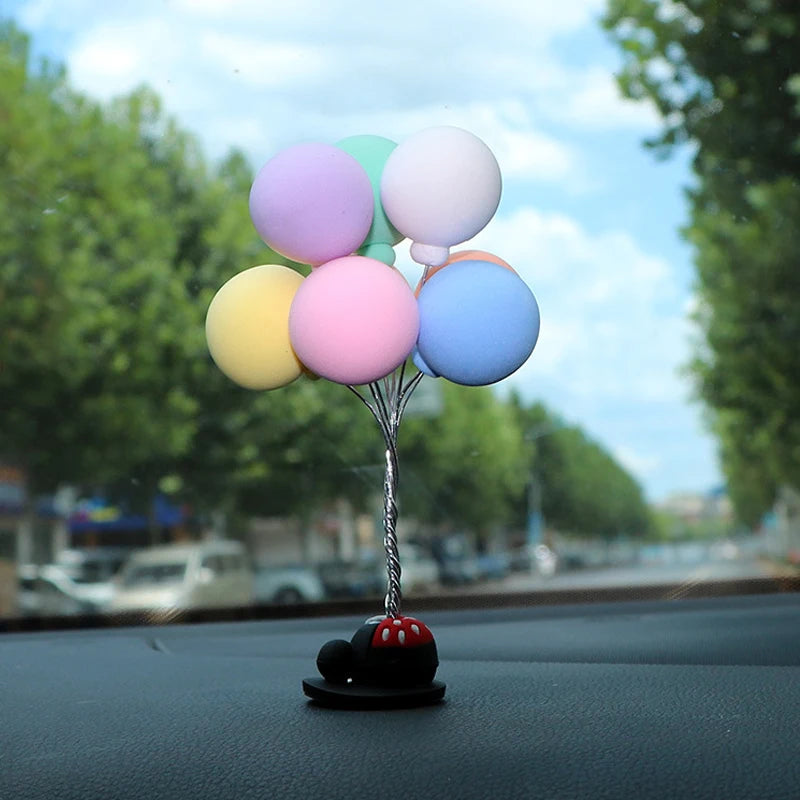 ONEMAXES Creative Car Balloon Ornaments Center Console