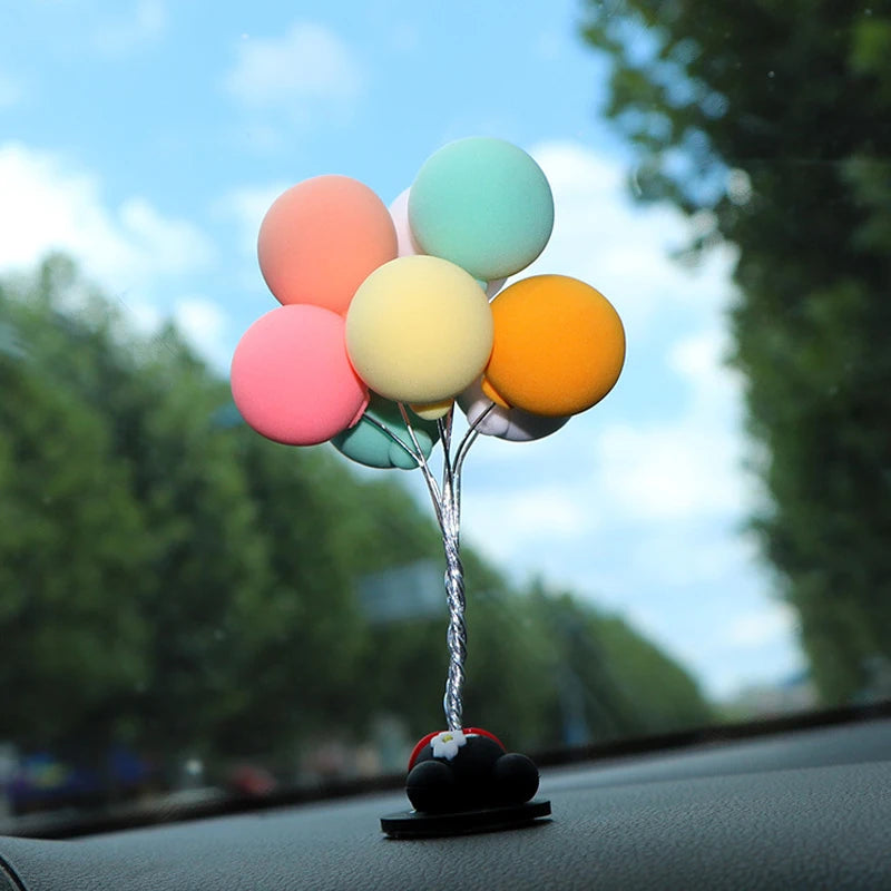 ONEMAXES Creative Car Balloon Ornaments Center Console