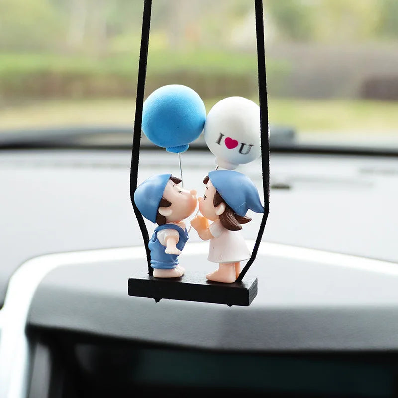 ONEMAXES Kiss Boys and Girls Balloon Car Ornaments