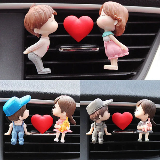 ONEMAXES Car Perfume Air Vent Clip Cute Auto Gift Car Decoration Boy Girl Couple