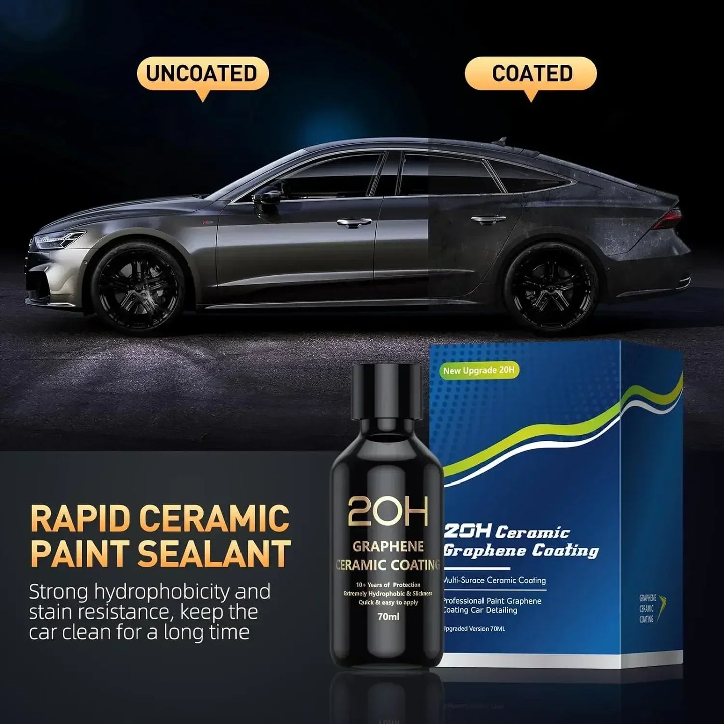 ONEMAXES Graphene Ceramic Coating 20H/12H with Self Healing  Protection