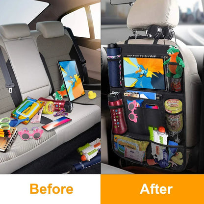 ONEMAXES Car Backseat Organizer with Touch Screen Tablet Holder