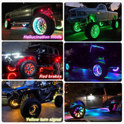 ONEMAXES RGB Car Wheel Light APP/Remote Car