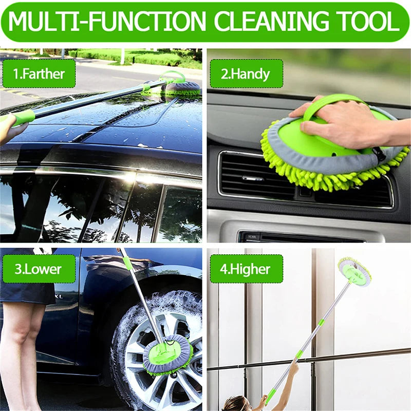 ONEMAXES Car Washing Brush Mop Long Handle Car Cleaning