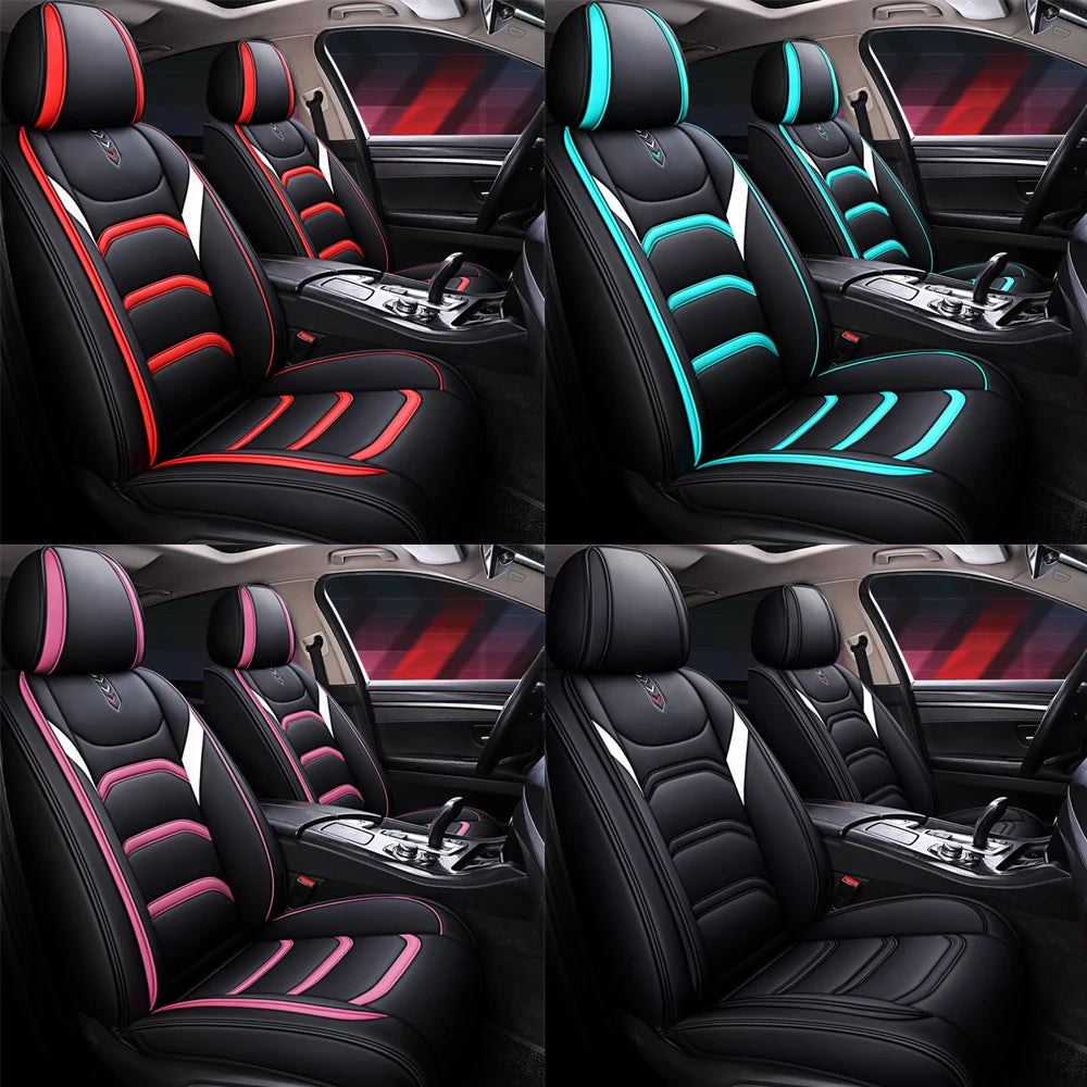 ONEMAXES Universal Car Seat Covers Luxury Leather Seat Covers