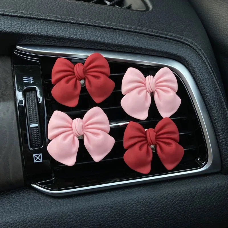 ONEMAXES Bow-knot Car Air Vent Freshener Perfume Clip