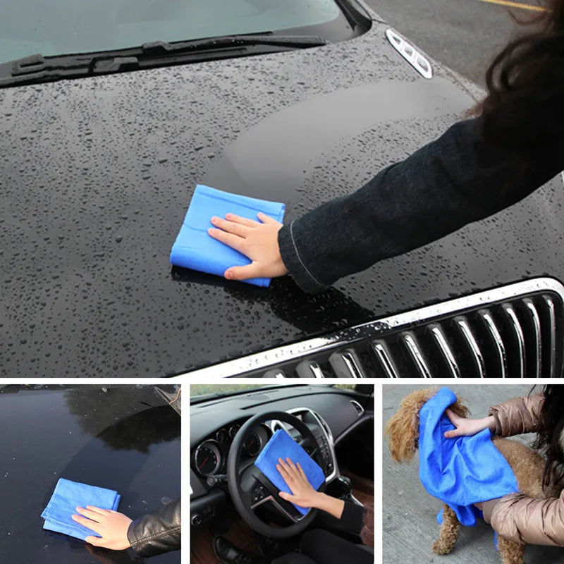 ONEMAXES PVA Car Wash Towel Soft Strong Absorbent Cleaner Car 43*32cm