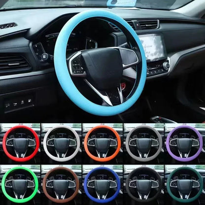 ONEMAXES Car Steering Wheel Cover Silicone Steering Covers