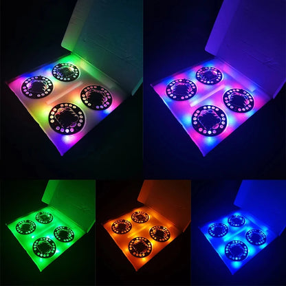 ONEMAXES LED Car Wheel Lights RGB Car 4Pcs