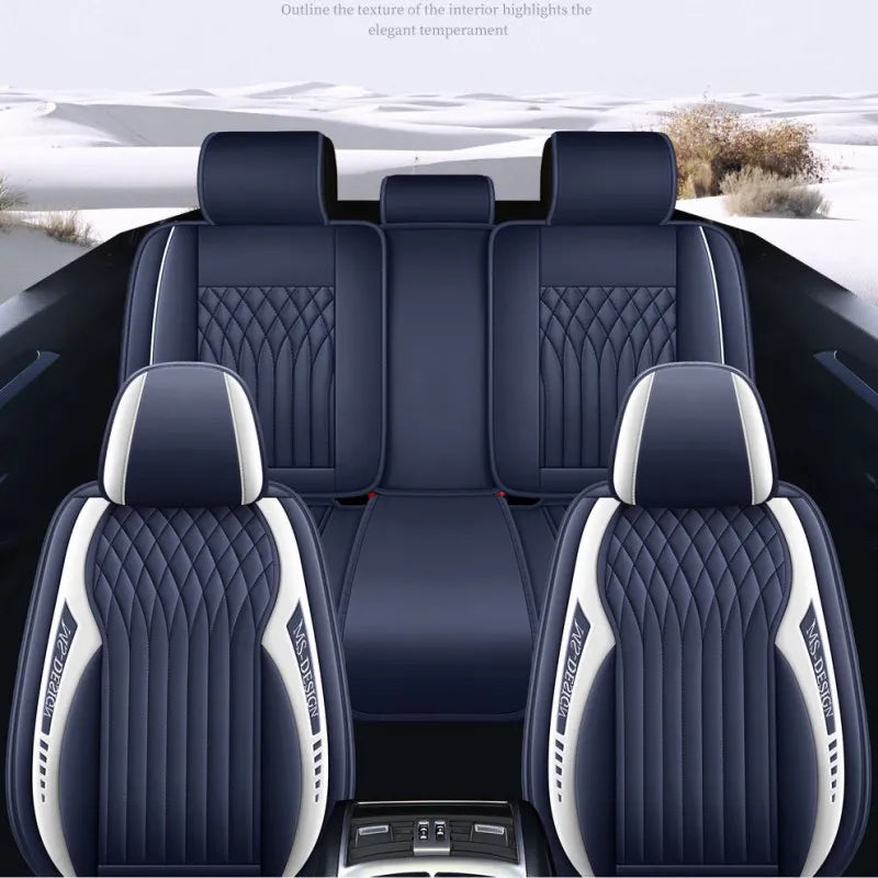 ONEMAXES NEW Luxury Car Seat Cover for 2015-2022 Mustang Full Set