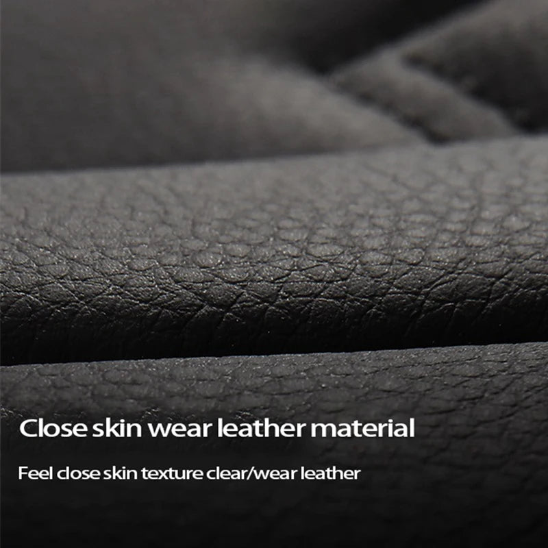 ONEMAXES 5D Luxury Universal Full Car Seat Mat Covers PU Leather Protector Breathable Pad Set 1PCS Four Seasons