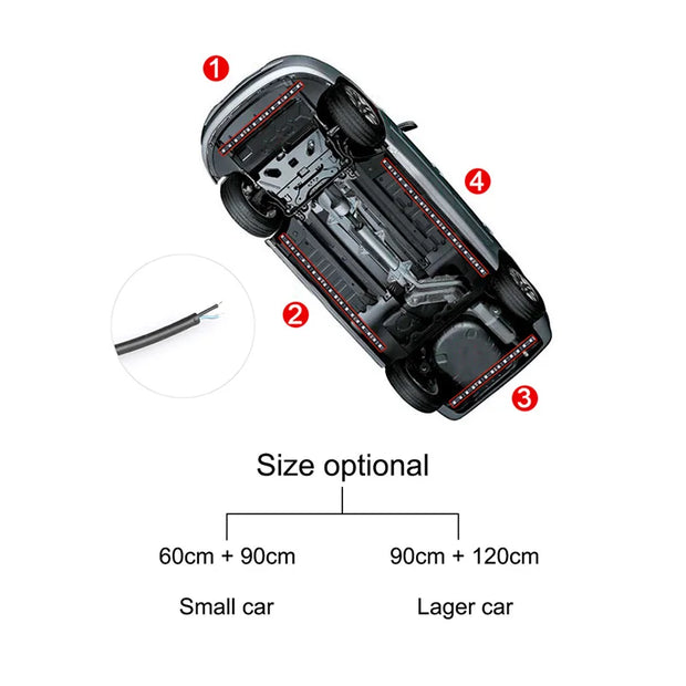 ONEMAXES Car  Strip Light LED Remote APP Control RGB Neon