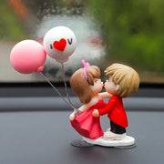 ONEMAXES Car Accessories Cute Cartoon Couples