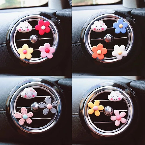 ONEMAXES Car Ornaments women Daisy Design