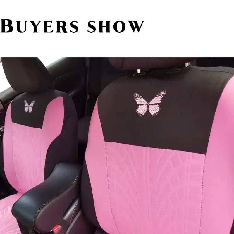 ONEMAXES Butterfly Glamour Car Seat Cover