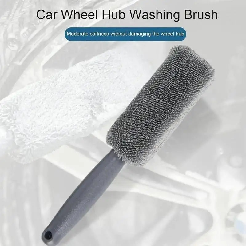 ONEMAXES Microfiber Car Wheel Tire Rim Brush Auto Wheel Cleaning 1pcs