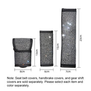 ONEMAXES Bling Bling Rhinestones Crystal Car Handbrake Cover Gear