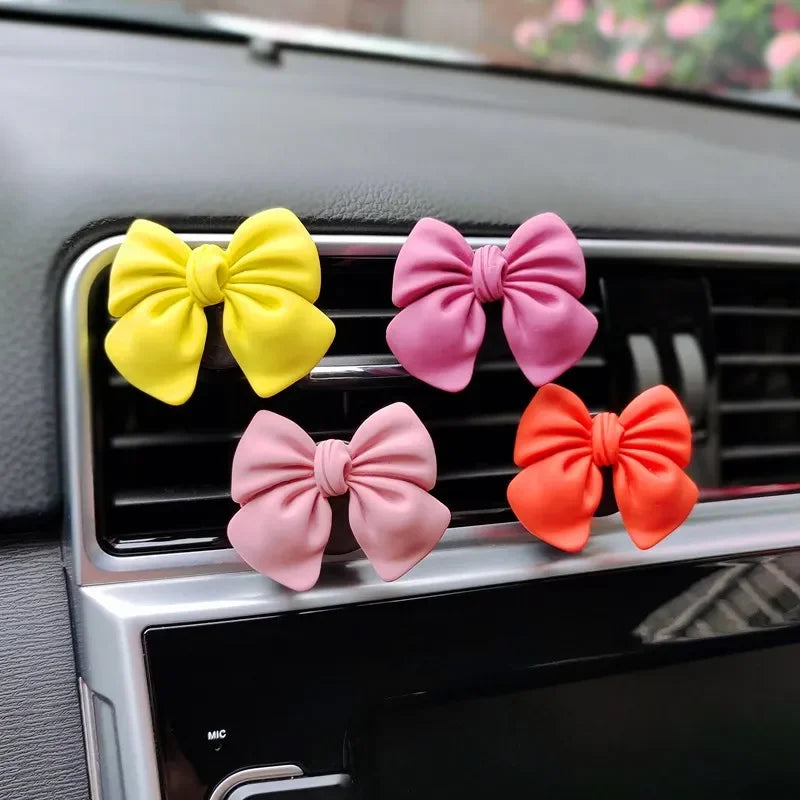 ONEMAXES Bow-knot Car Air Vent Freshener Perfume Clip