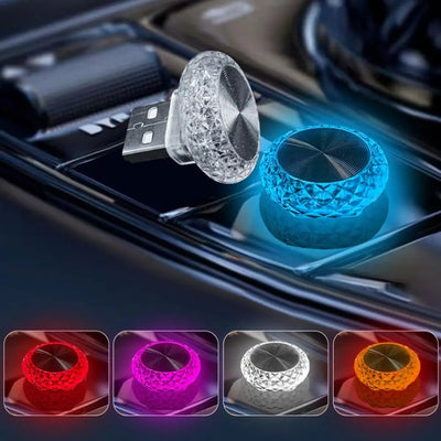 ONEMAXES Portable Car USB Ambient Light Mini LED