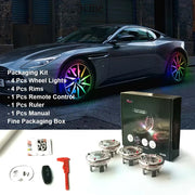 ONEMAXES LED Car Wheel Lights RGB Car 4Pcs