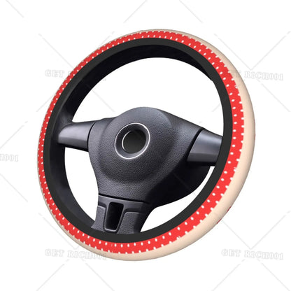 ONEMAXES  Cartoon Steering Wheel Covers for Women Car