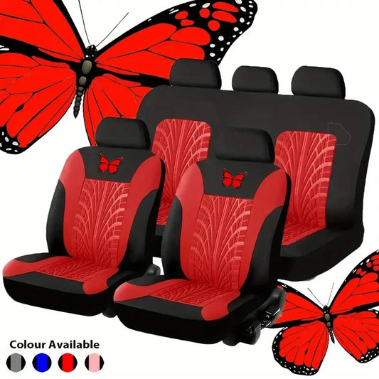 ONEMAXES Butterfly Glamour Car Seat Cover