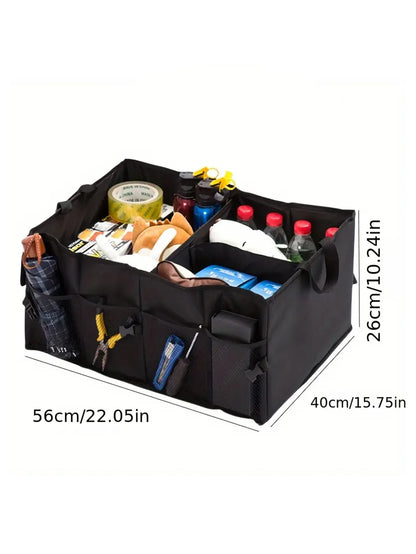 ONEMAXES Durable Oxford Cloth Car Trunk Storage Box 1pc