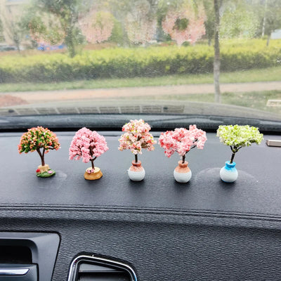 ONEMAXES New Car Mini Tree Decorations Center