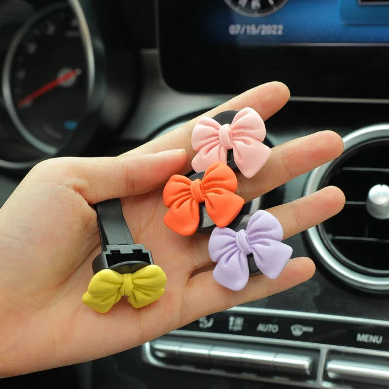 ONEMAXES Bow-knot Car Air Vent Freshener Perfume Clip