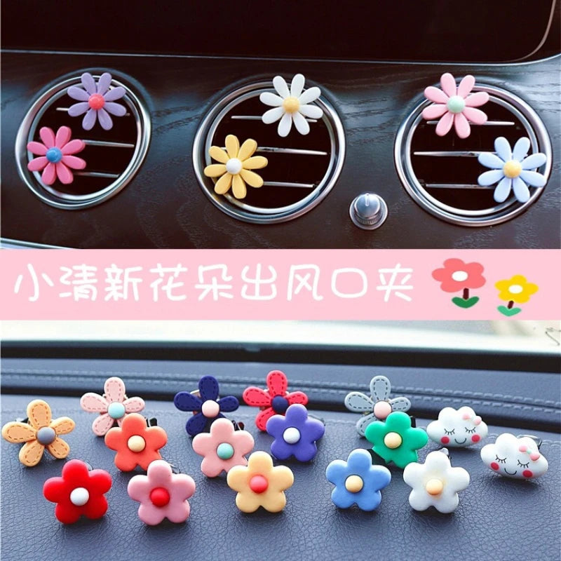 ONEMAXES Car Ornaments women Daisy Design