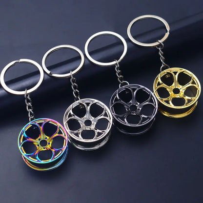 ONEMAXES Metal Keychain Car Wheel Key Chain Auto (Copy)