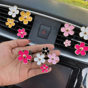 ONEMAXES Car Little Daisy Outlet Vent Perfume Clips