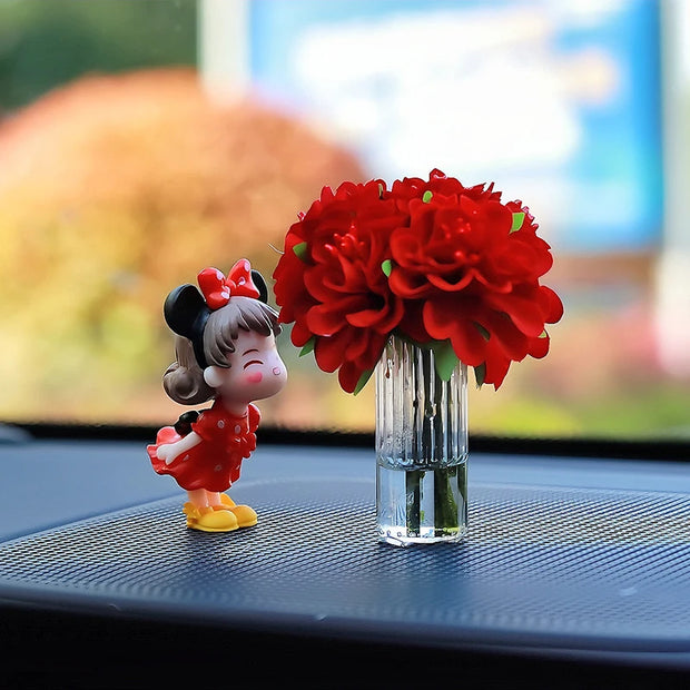 ONEMAXES Cute Smell Of Flowers Couple Car Interior